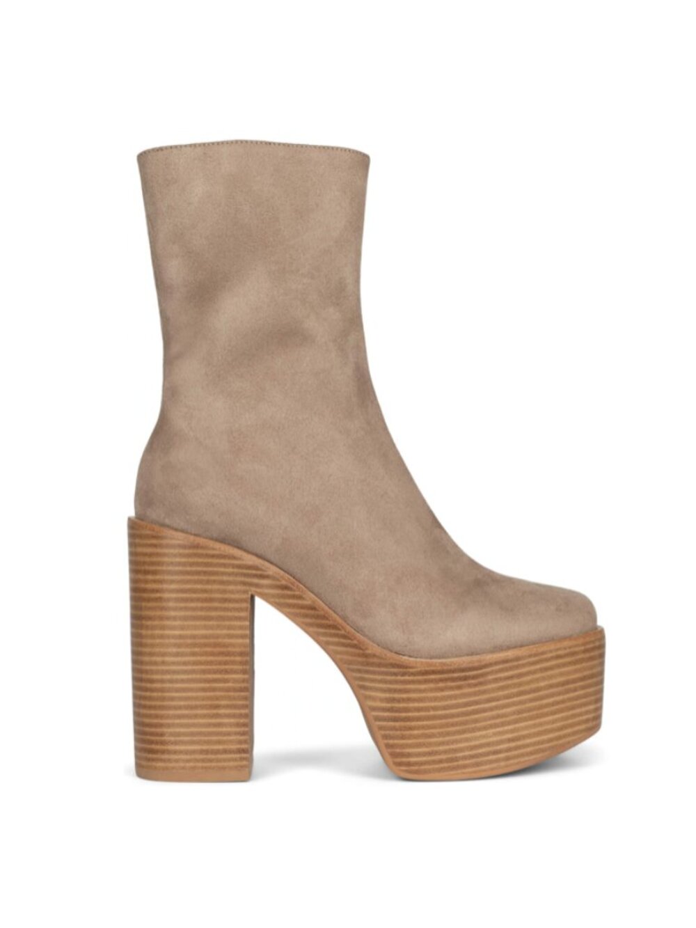 *HOT* Jeffrey Campbell 2022 MEXIQUE-3 Boots, Taupe, Stretchy Suede, Size 8.5! - Picture 12 of 15